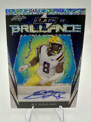 2023 Leaf Flash of Brilliance Autographs BJ Ojulari #FB-BJO 4/10 LSU/Cardinals