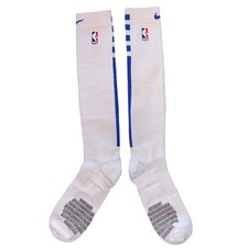 Nike NBA Elite Quick Basketball Knee Highs Socks Mens Large White/Blue Duke KU