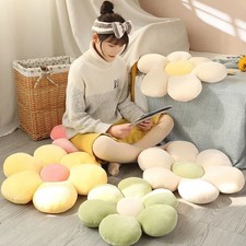Sofa Cushion Warm Daisy Pillow Fancy Home Decor Flower Shaped Floor Stretch Pad