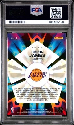 2023-24 Panini Prizm - Kaleidoscopic LeBron James #2 Silver Prizm