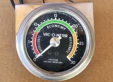 Vintage Sun 3 Inch Vacuum Economy Gauge 2801-1 2801 Tested Vintage Sun 3 Inch Vacuum Economy Gauge 2801-1 2801 Tested