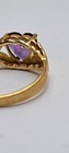 14kt New Ring Size 7 Heart Shaped Purple Amethyst Stone 2.3 grams — photo 6