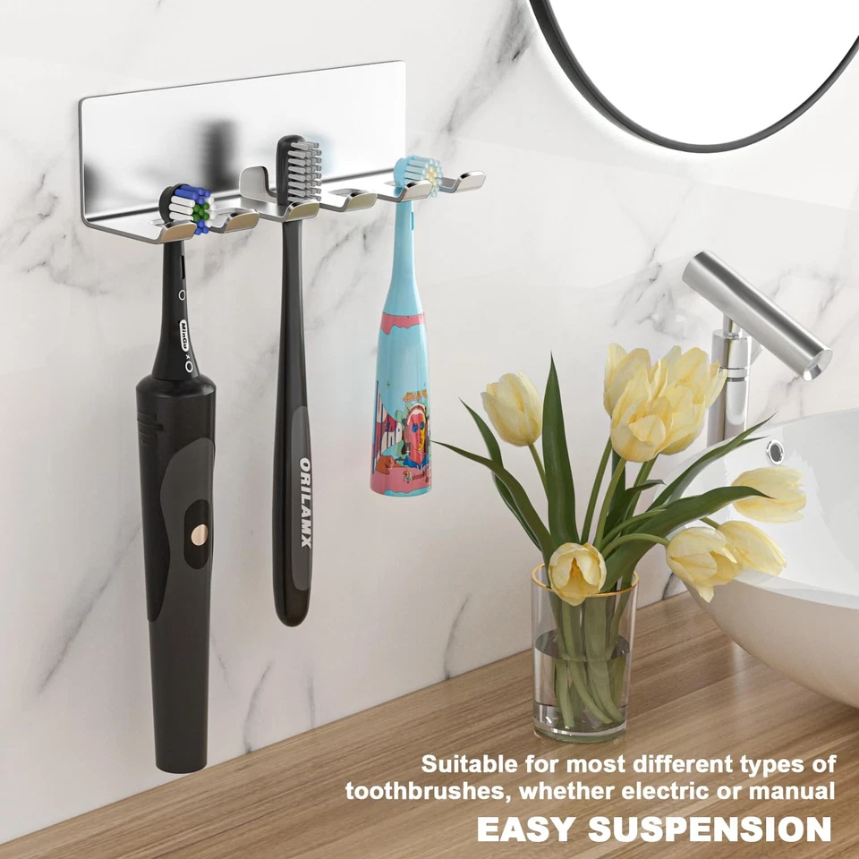 YAYINLI Electric Toothbrush Head Holder, Toothbrush Holders Wall Mounted, Ele... - Image 4 of 4