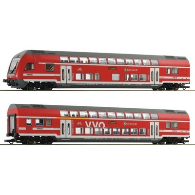 Roco 6220066 H0 2er Set Doppelstockwagen mit Steuerwagen DBAG AC-Digital H0 Neu