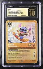 Stitch 42/P3 - CGC 10 Pristine - Disney Lorcana - Collection Starter Set Foil