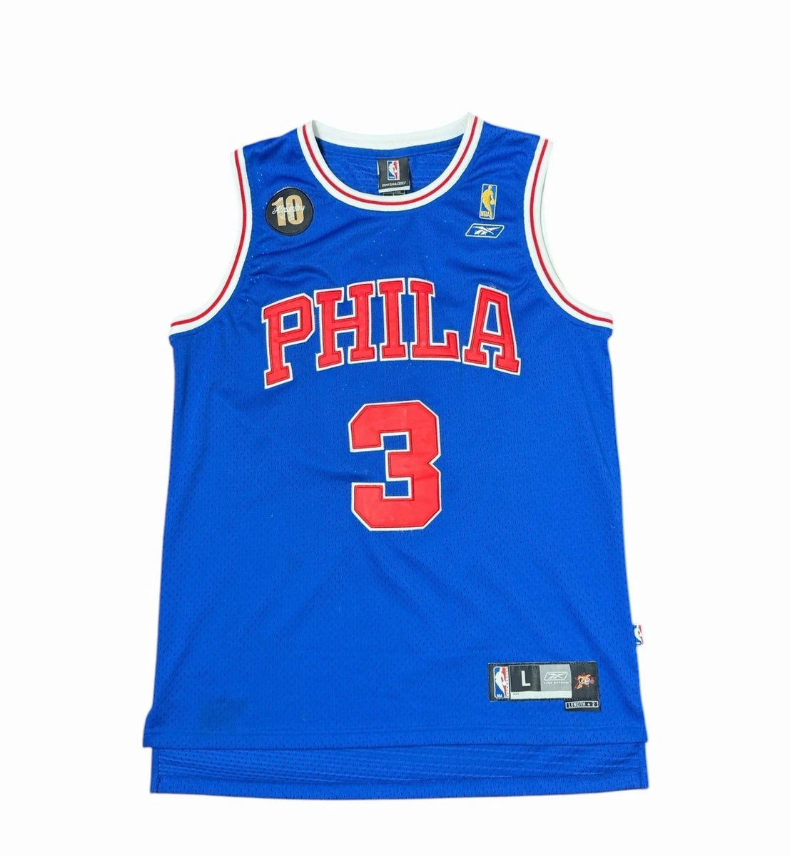 Reebok Allen Iverson Blue NBA Fan Apparel & Souvenirs for sale | eBay
