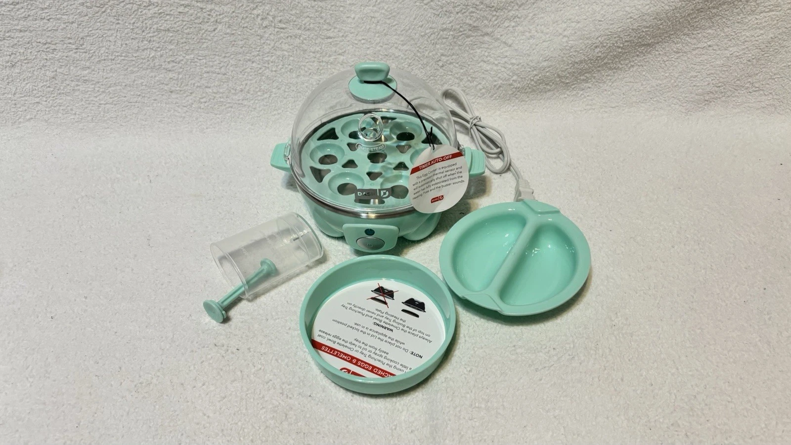 Dash Rapid Mini Eggs Cooker Electric Cooker for Hard Boiled Eggs 6 Egg Capacity