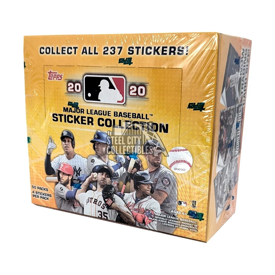 2020 Topps MLB Sticker Collection Baseball Box