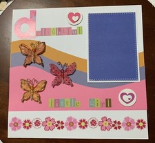 Delightful-12 x 12 premade scrapbook page