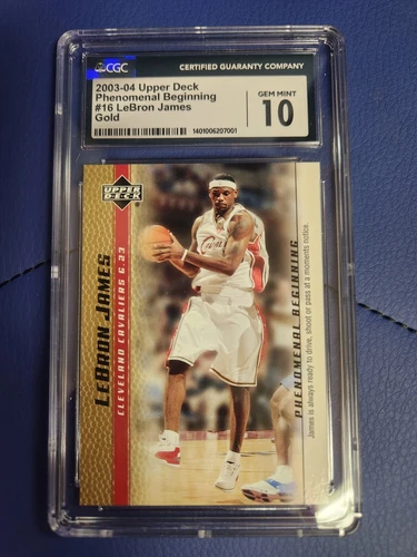 2003-04 Upper Deck Phenomenal Beginning Gold Lebron James #16 CGC Graded 10 GEM