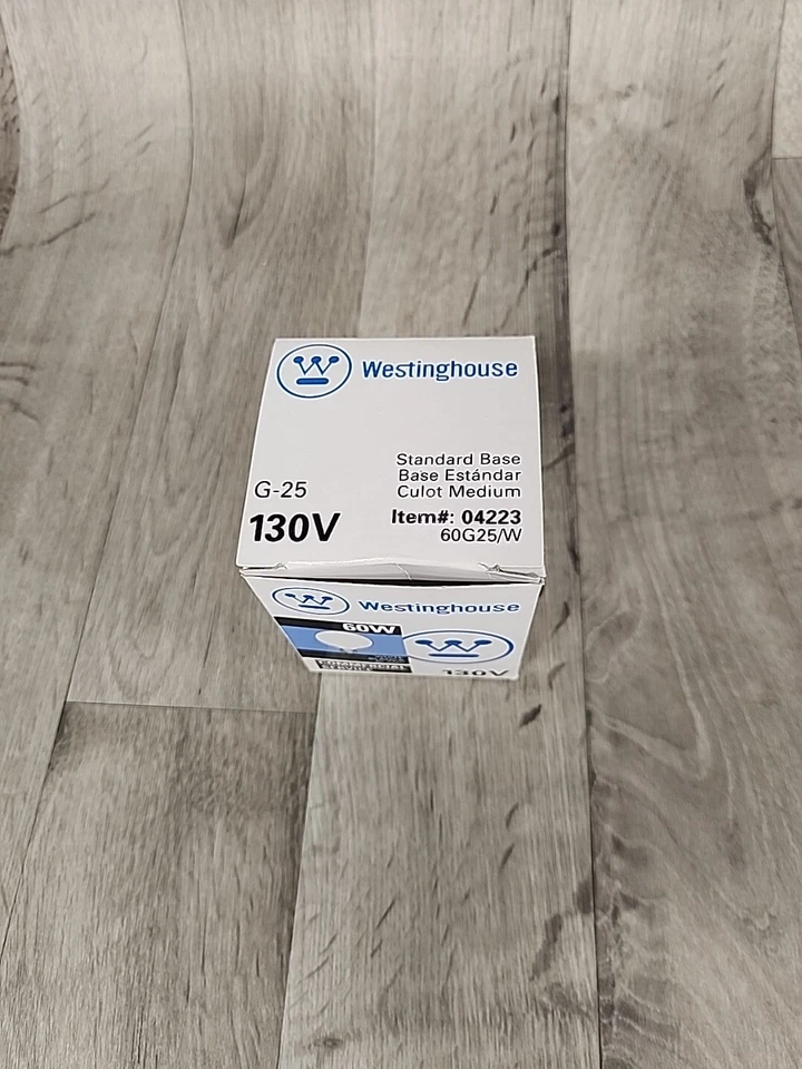 Westinghouse 60W 130V Commercial Service WHITE Lightbulb - Image 2 of 4