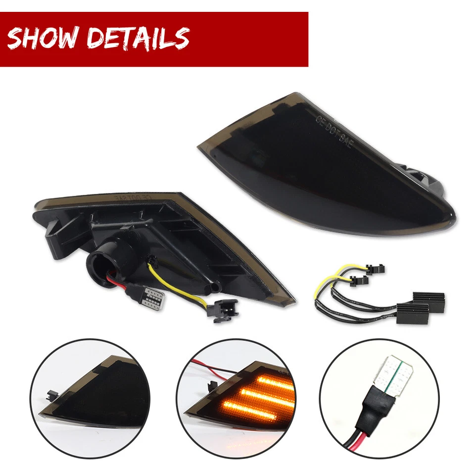 Kit LED ámbar marcador delantero humo estilo euro para Mercedes W251 Clase R 06-10 Foto 3 de 4