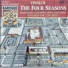 Vivaldi The Four Seasons CD 1990 Laserlight Digital Oboe Mandolin Trumpets NEW