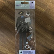 EK Success A Touch Of Jolee’s Police Back the Blue Dimensional Stickers NEW