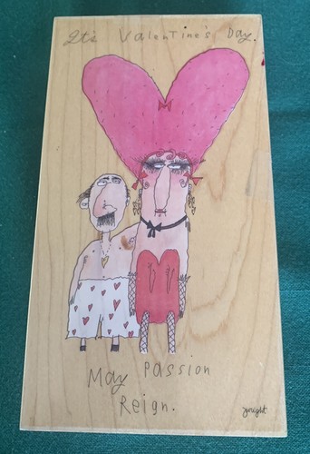 Stamps Happen “May Passion Reign” Rubber Wood Stamp