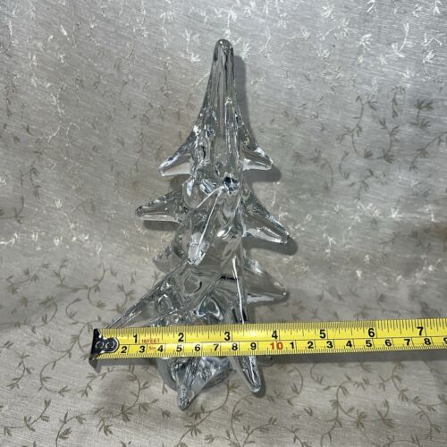 Vtg Crystal Clear Toscany Christmas Tree 8.5" Tall Japan 24%+ Lead EUC - Picture 5 of 10