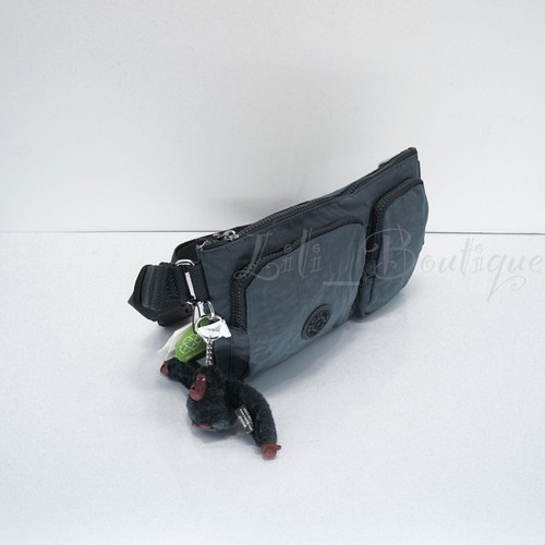 Kipling Presto Up Fanny Pack Hip Waist Bag KI7002 Polyamide Nocturnal Grey $69 - Picture 4 of 12