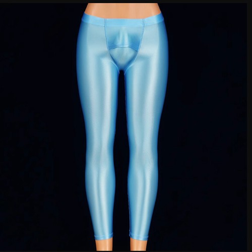 2023 Hombres Pantalones Satinados Brillantes Correr Leggings Fitness Pantalones Delgados Transpirables - Imagen 24 de 32