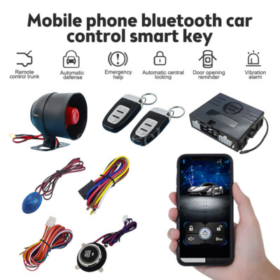 Car Remote Starter Stop Kit Engine Start Keyless Entry Alarm System Push Button