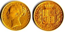 Great Britain RARE Victoria gold Sovereign 1856  !!!