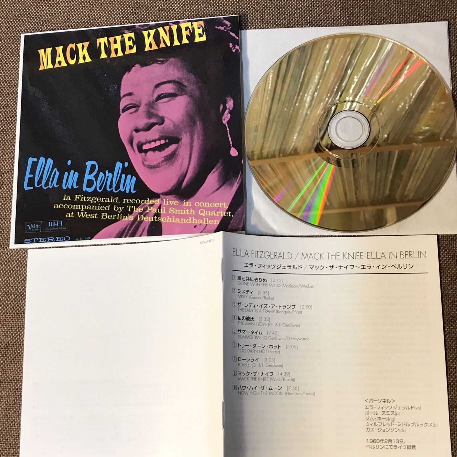 ELLA FITZGERALD Mack The Knife-In Berlin JAPAN Mini-LP CD 24k GOLD UCCU-9515 