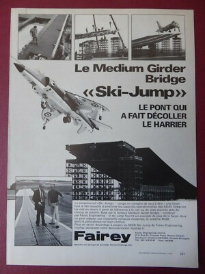 2/1979 PUB FAIREY SKISPRUNG HAWKER SIDDELEY HARRIER STOL ADAV ORIGINAL FRANZÖSISCHE ANZEIGE