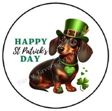 ST PATRICKS DAY DOG ENVELOPE ENVELOPE SEALS LABELS STICKERS PARTY FAVORS