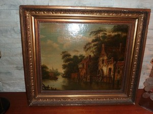Superbe Tableau Hollandais 18 19e Siecle Signature Ebay