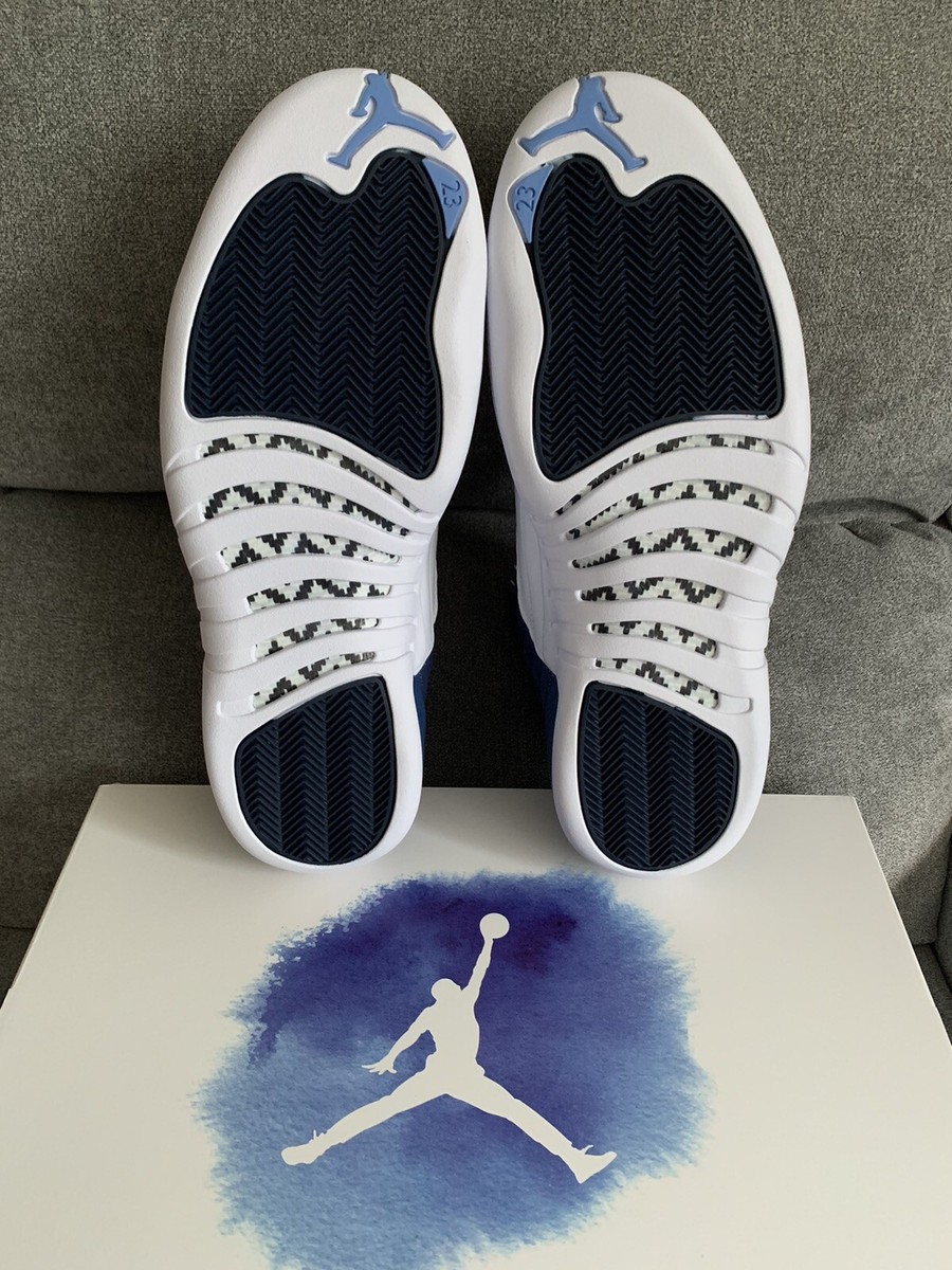 Size 8.5 - Nike Air Jordan 12 Retro Indigo Stone Blue with Receipt