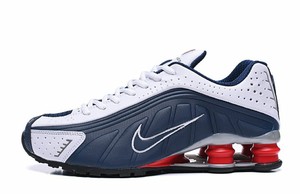 red white nike shox