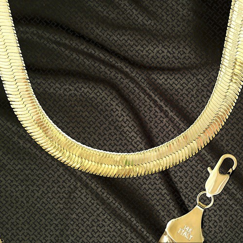 New Marked 14K ITALY Gold Plate 14mm 