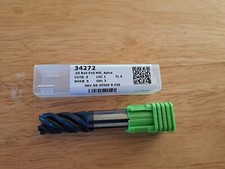 Helical 34272 Carbide Endmill 1/2 Diameter 5 Flute Radius .030 Corner