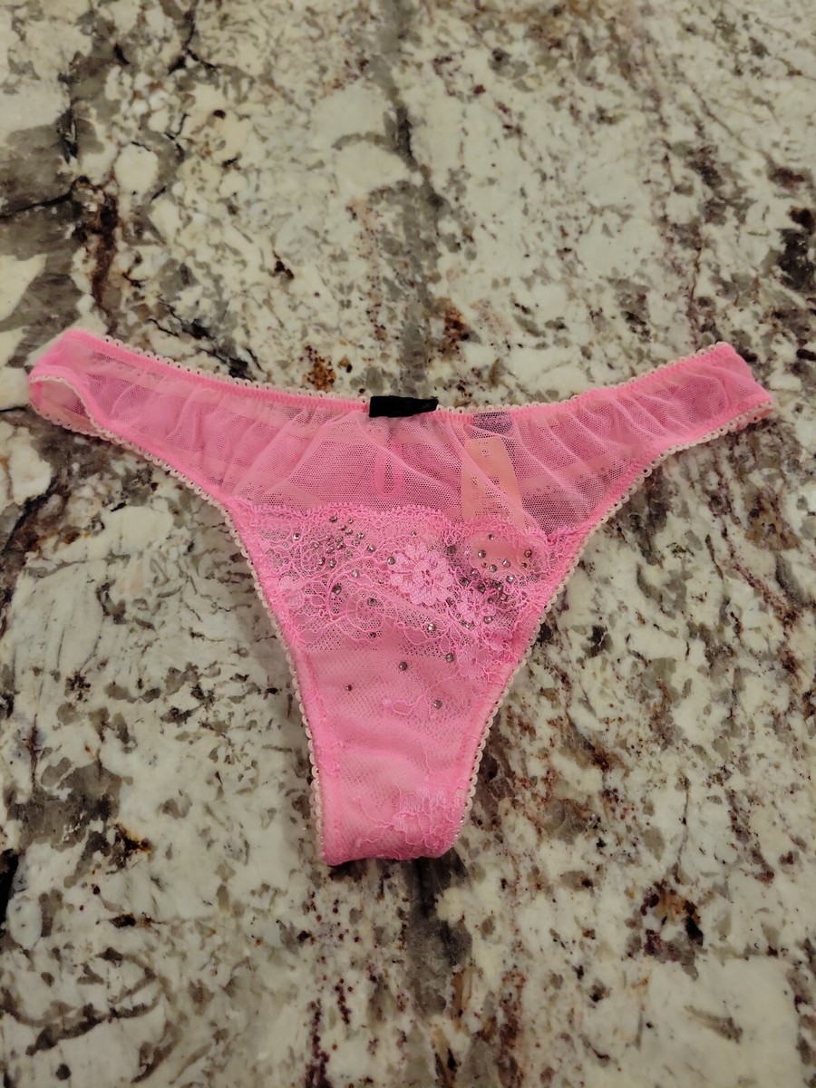 True Vintage Victoria Secret Sexy Little Things Pink Bedazzled