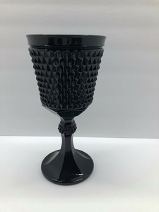 Vintage Black Milk Glass Diamond Pattern Apothecary Jar ...