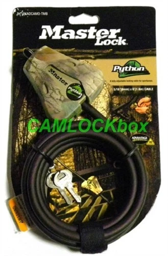 Master Lock 5/16" Camo Python Cables - 12 Keyed The Same - Image 2 of 3