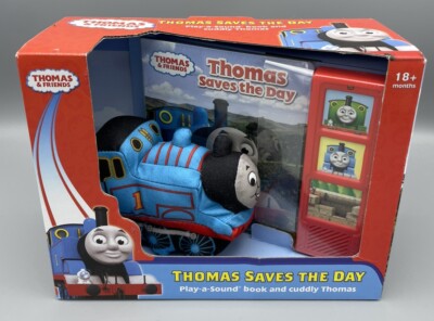 【名作】NICENESS THOMAS Thomas & Friends Play-A-Sound Book And Squeezable Plush -Saves The