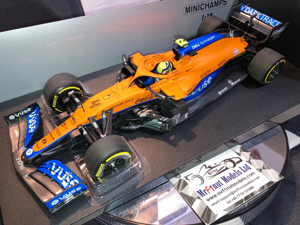 1:18 MINICHAMPS 530211804 Lando Norris Mclaren MCL35M 4th Bahrain Gp ' Vuse ' - Immagine 2 di 4