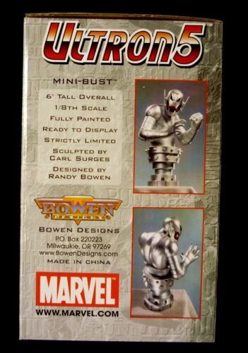 BOWEN Designs CLASSIC ULTRON 5 Bust Low #03/3000 STATUE AVENGERS MARVEL Iron man - Picture 2 of 6