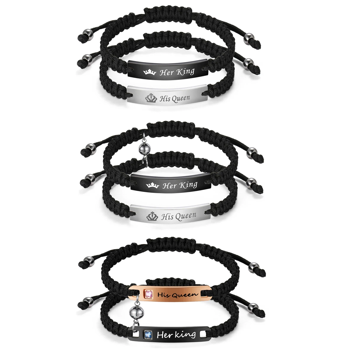 King and queen shop bracelets near me