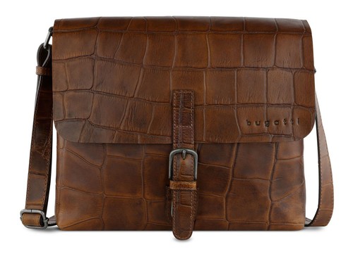 bugatti Messenger Bag Umhängetasche Tasche Cognac hellbraun Neu - Bild 1 von 2