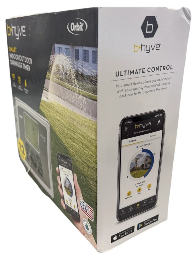 Controlador de sistema de rociadores WiFi inteligente Orbit B-hyve 12 estaciones B.HYVE nuevo 575950 Foto 3 de 3