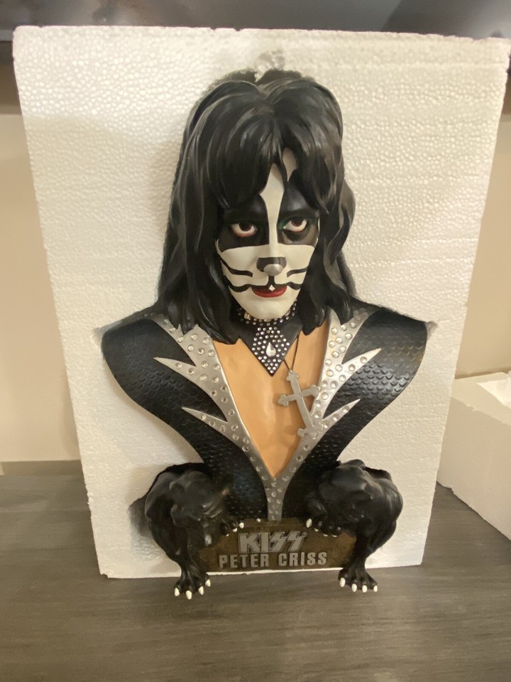 KISS PETER CRISS 20" INCH DESTROYER ERA BUST Heavy Statue W/Box eBay