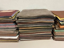 Leather 5 large pieces.  12" x 12" MIX Colors