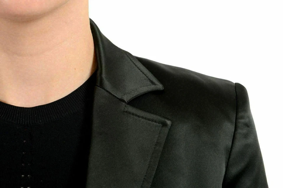 Blazer para mujer Just Cavalli negro de un botón US S IT 40 Foto 3 de 4