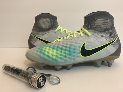 Nike Magista Obra II SG-PRO Teal/Volt/Platinum 844596-004 Sz 8.5