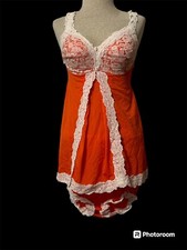 RARE Vintage Babydoll 2 Piece Nightie Granny Bloomers Lingerie Pajamas Tank Set