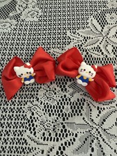 Hello Kitty Hair Bow Small Size Pair Red