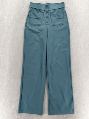 Halara High Rise Wide Leg Pants Womens Small Blue Halara Flex DayStretch Commute