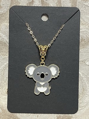Cartoon Koala Bear Animal Fun Charm Adorable Fashion Gold Necklace 18 