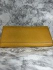 GUESS Women's Slim Continental Wallet Flap Clutch Mustard Yellow Faux Leather — photo 4